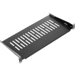 RackMatic - Étagère Plateau pour Serveur Rack 19" attachement Avant 1U 255 mm