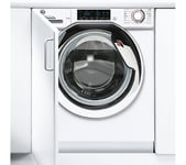 HOOVER H-WASH 300 PRO HBWOS 69TMCE-80 Integrated 9 kg 1600 Spin Washing Machine, Silver/Grey,White