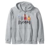 Disney Cinderella Team Dream With Jaq And Gus Zip Hoodie