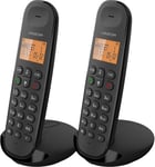 Iloa 255T Telephone Fixe Sans Fil Avec Repondeur Enregistreur-Duo-Telephones Analogiques Et Dect-Noir