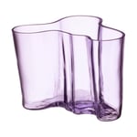 Iittala Aalto maljakko vaalealila 140 mm puumuotti