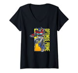 Transformers: Rise of the Beasts Animated Optimus Prime T-Shirt avec Col en V