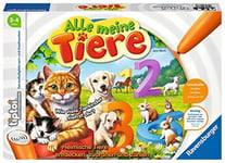 Ravensburger tiptoi 00776 – Tous Mes Animaux – Jeu à partir de 3 Ans – Apprenez de manière ludique Les Chiffres de 1 à 10 avec des Animaux locaux, Jaune