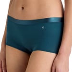 Calida Trosor Cate Regular Satin Shorts Blå bomull X-Small Dam