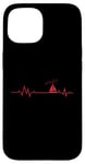 iPhone 15 My Heart beats for Sailing Heart Line Case