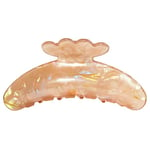 By Bangerhead Butterfly Hair Clip Beige Marble