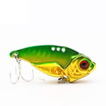 7/10/15/20 g 3D Eyesmetal Vib Blade Lure Naufrage Appâts Vibrants Vibration Artificielle pour Bass Pike Perch Pêche 10 Couleurs 10g Vert