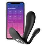 Satisfyer Connect: Top Secret +, Wearable Vibrator Svart