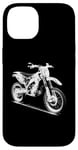 Coque pour iPhone 14 Dirt Bike 3D Wireframe – Vintage Moto Lover