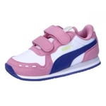 PUMA Mixte bébé Cabana Racer SL 20 V Inf Sneaker, White-Lapis Lazuli-Mauved Out-Cool Cucumber, 22 EU