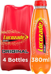 Lucozade Original Fridge Pack fizzy drink  380ml x 4 bottles