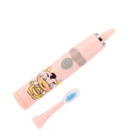 (Pink)Electric Cleaning Toothbrush Kids Electric Cleaning Toothbrush One Key