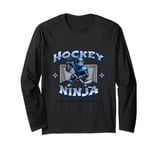 Ice Hockey Ninja Player Long Sleeve T-Shirt