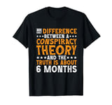 The Only Difference Between A Conspiracy Theory |||---- T-Shirt