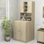 Prolenta Premium - Furniture Limited - Meuble pour machine à laver Chêne sonoma