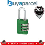 ABUS 46571 145/20 20mm Aluminium Combination Padlock Green 46571 ABU14520GRE