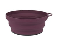 Lifeventure Silicon Ellipse Collapsible and Portable Bowl for Camping, Travel & Outdoor, Deep Purple