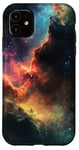 Coque pour iPhone 11 Motif galaxie spatiale nébuleuse