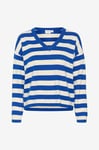 Saint Tropez - Tröja FikamSZ V-neck Pullover - Blå