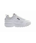 Fila Disruptor Mens White Trainers Leather (archived) - Size UK 10.5