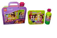 Lego Friends 'Lime Green' Lunch Box And Bottle Set Brand New Gift