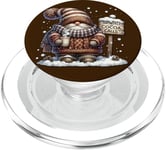 Winter Gnome Graphic For Cocoa Lovers And Sweater Weather PopSockets PopGrip pour MagSafe