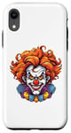 Coque pour iPhone XR Costume de clown maléfique effrayant effrayant pour Halloween