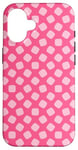 Coque pour iPhone 16 Pink Candy Bubblegum Cushion Shape Rounded Pattern