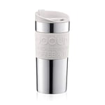 Bodum - 11068-913 - Travel Mug - Mug de Voyage Isotherme - Double Paroi Inox - 0.35 L - Blanc - 1 Unité