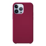 Coque silicone unie Soft Touch Rouge compatible Apple iPhone 13 Pro - Neuf