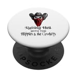 Raisin' Hell With The Hippies & The Cowboys PopSockets Adhesive PopGrip