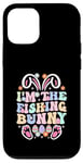 Coque pour iPhone 12/12 Pro Thème de Pâques I'm the Fishing Bunny