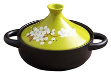 Tagine Pot, Hand Made Ceramic Tagine Pot Home Cookware Lead Free Stew Casserole Slow Cooker for Home Kitchen 1.5L 20Cm 115