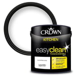 Crown Kitchen Paint - Pure Brilliant White - 2.5L - Easyclean - Tough & Washable