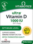 Vitabiotics Ultra Vitamin D Tablets 1000IU Optimum Level - 96 Tablets