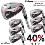 WILSON PROSTAFF SGi HIGH LAUNCH MENS GOLF IRONS GOLF SET 5-SW REGULAR STEEL FLEX