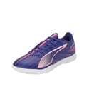 PUMA Mixte Ultra 5 Play IT Soccer Shoe, Lapis Lazuli White-Sunset Glow, 38.5 EU