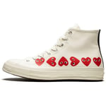 Baskets Comme Des Garcons  Converse  High Blanche Multi Coeurs