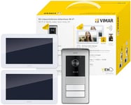 Vimar K42946 Kit portier-vidéo WiFi en saillie Contenant: 2 portiers-vidéo Wi-FI à écran Tactile LCD 7" Mains Libres, Platine Audio-vidéo, 2 alimentations Standards EU, EK, US et AU
