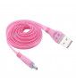 Cable Smiley Lightning pour "IPHONE 13 Pro Max" LED LumiereChargeur USB Connecteur - ROSE PALE