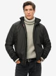 Superdry City Harrington Jacket - Black, Black, Size S, Men