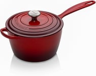 Le Creuset Signature Enamelled Cast Iron Saucepan With Anti Drip Pouring Lip an