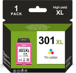 Cartouche 301,301Xl Couleur,Encre 301 Remanufacturée Pour Hp 301 Xl Cartouche D'Encre Compatible Avec Hp Envy 4500 4507 4504 5530 5320 Deskjet 1000 1510 2050 2540 3050 Officejet 2620 2622 4630