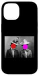 Coque pour iPhone 14 Autocollant Visage Rouge Chapeaux Rouges