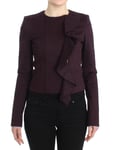 Gf Gianfranco Ferre Veste Violet Ruché Blazer Manteau Court IT40/US6