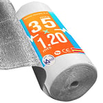 Optimer System - Insulation Roll Reduces Cold and Hot - Radiator Foil Reflector Roll - Bubble Insulation for Home, Floor, Garage, Window, Roof, Van - 35x1.20m - 42m²