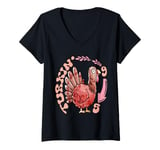 Womens Turkin' 9 To 5 Funny Family Thanksgiving Matching Apparel V-Neck T-Shirt