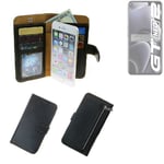 For Realme Gt Neo 2 wallet case cover black protective bag