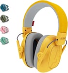 Muffy Casque Anti-Bruit : Protection Auditive Pour Enfants Jusqu'À 16 Ans - Ce Certifié - Confortable Et Réglable - Prévient Les Troubles Auditifs - Robuste Et Facile À Ranger Jaune