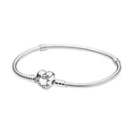 Pandora Orm-Stickat Armband Med Cylinderlås Och Sterling Silver, 50% Rabatt a3 23cm